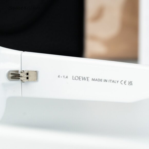 Loewe Women Sunglasses White Grey Silver Mirror Rectangle LW40033I 21C BRAND NEW - Picture 7 of 12